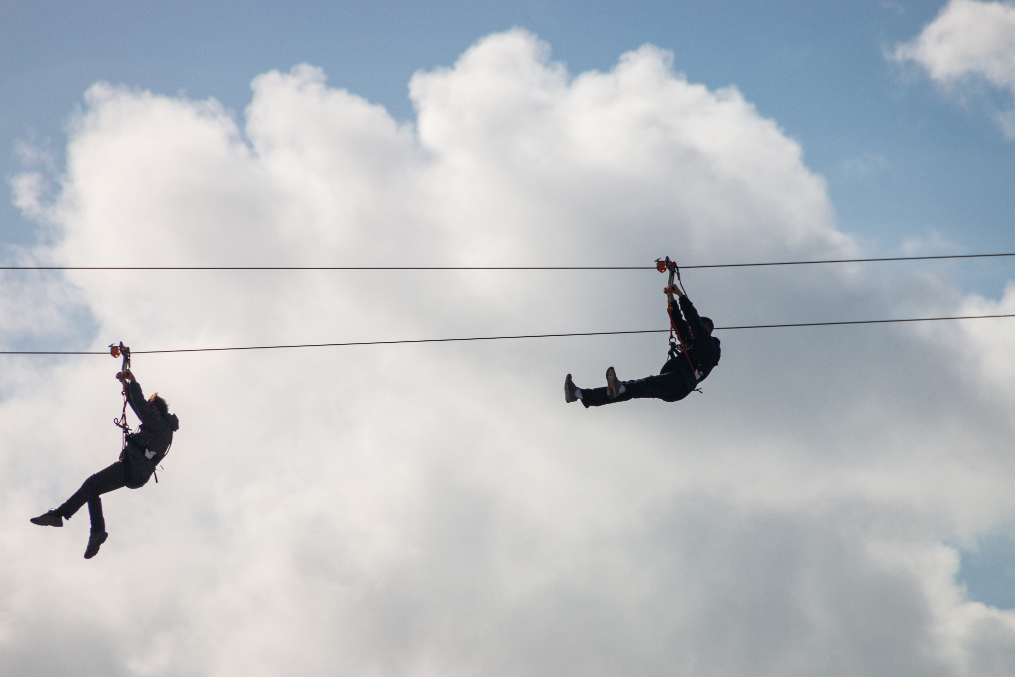 The thrill of zipline Bovec